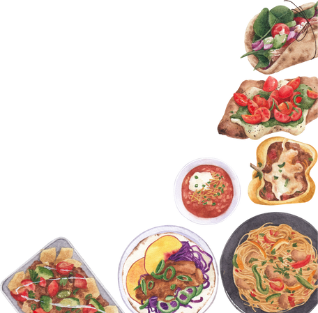 Mexican Food Frame Watercolor